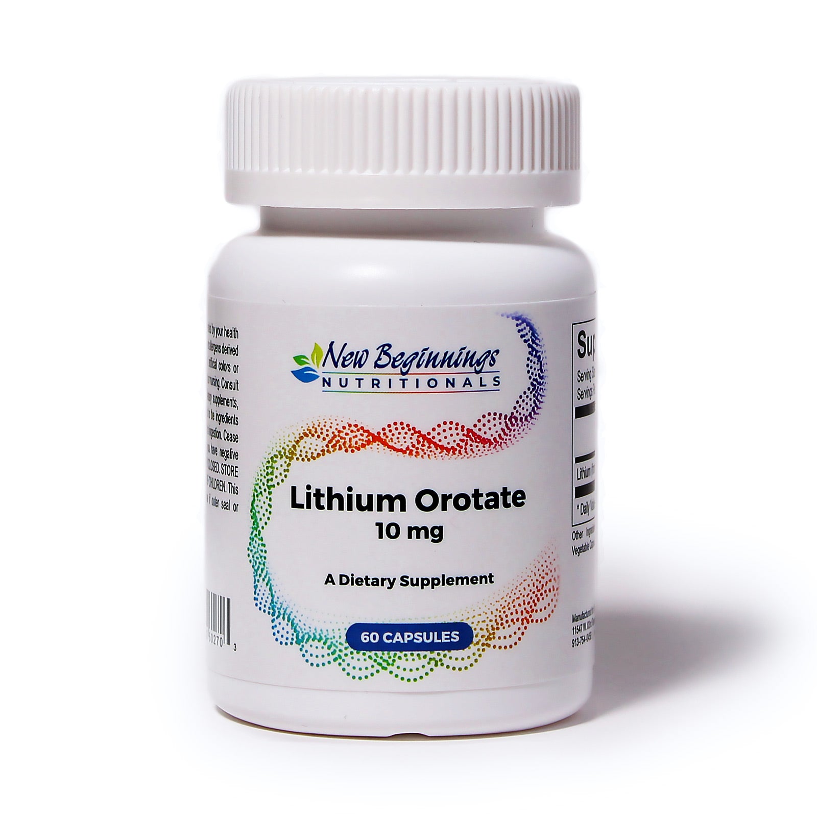 Lithium Orotate 4.8mg, 60 Capsules